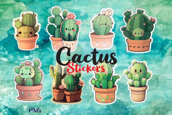 Cute Cactus Stickers: A Versatile Asset for Creative Professionals