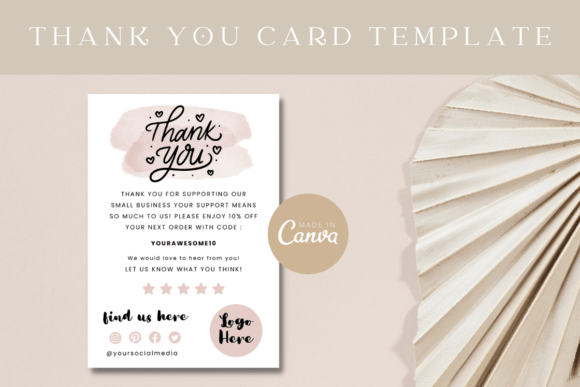 Editable Thank You Package Insert