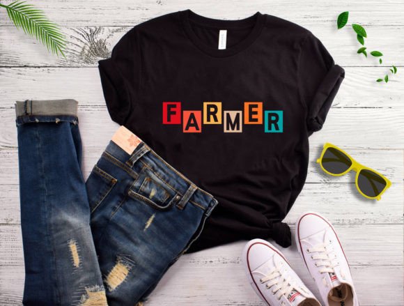 Farmer T-shirt Design Graphic: Premium Vector Art for Your Next Project