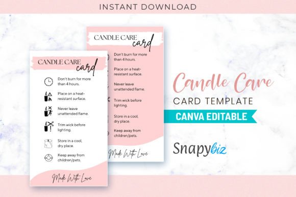 Mastering Brand Loyalty with a Customizable Candle Care Card Template