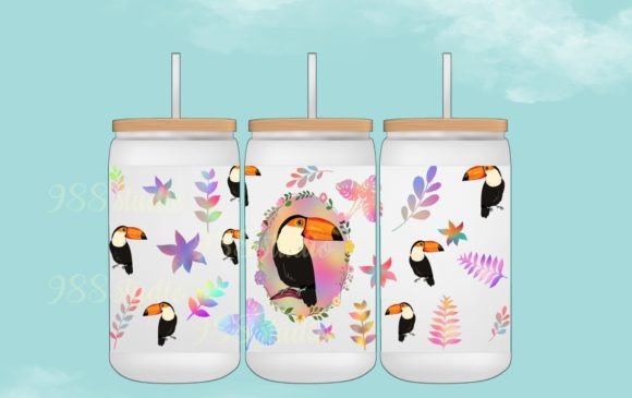 Toucan Bird 16oz Glass Can Png: A Comprehensive Evaluation for Crafters