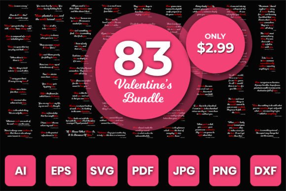 Valentine Tshirt Design SVG Bundle
